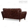Новый дизайн старинные американский стиль кожаный диван мебель